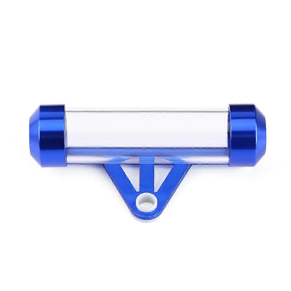Universal Motorcycle Motorbike Secure Tax Disc Tube Cylindrical Holder Frame Waterproof Blue