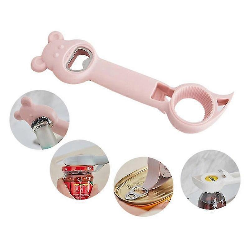 4 In 1 Multi Function Can Beer Bottle Opener Jar Gripper Can Beer Lid