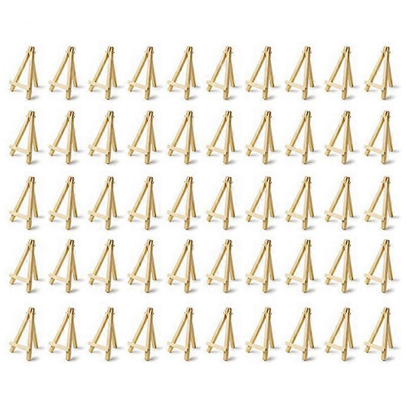 50Pcs Kids Mini Wooden Easel Art Painting Card Stand Display Holder Drawing for School Student Arti