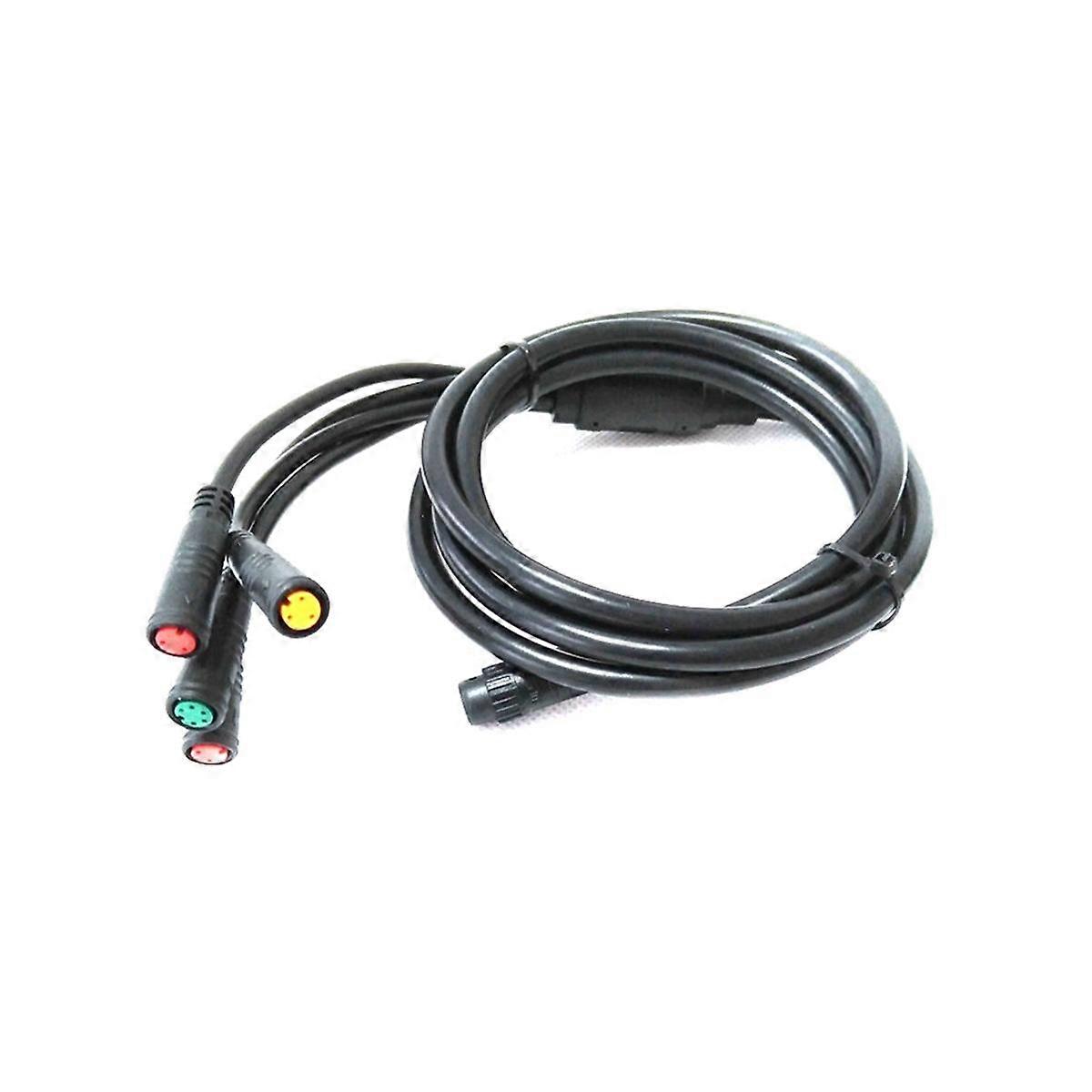 E-Bike 1T4 E-Bike Extension Cord Cable Waterproof Connector for Electric Bicycle Brake Display Thro