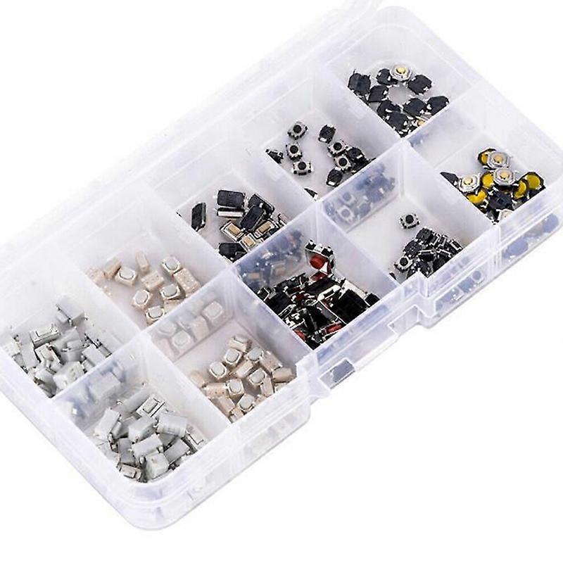 250pcs/box 10 Models Car Remote Control Tablet Micro Switch Key Touch Tactile Push Button Component