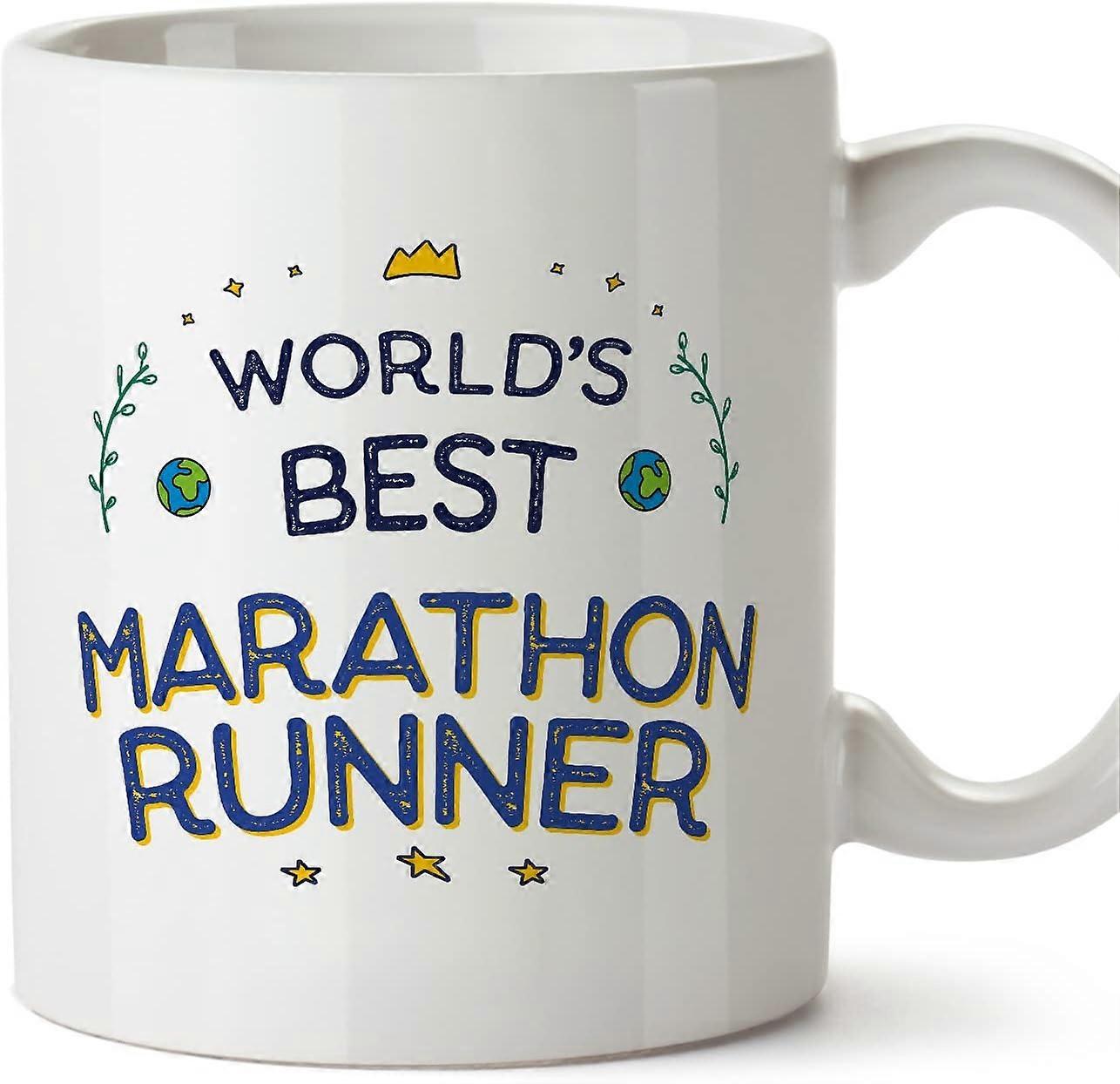 マラソンランナーマグカップ同僚への世界最高の面白い贈り物セラミック11オンスマグ