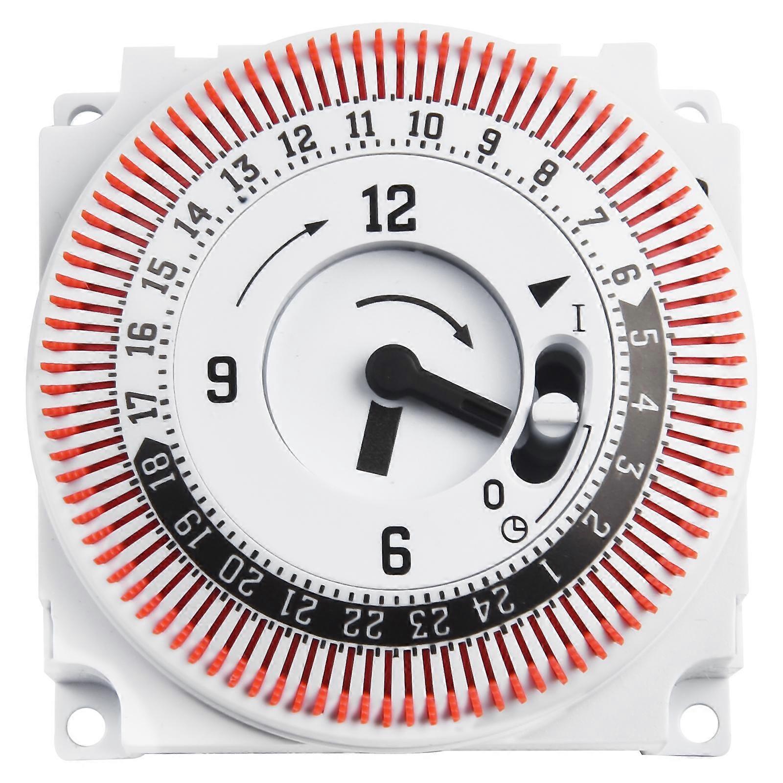 Mechanical 24 Hours Timer Switch Timer Plug In Mechanical Grounded Programmable Smart Countdown Loop Switch Protect Panel 250V
