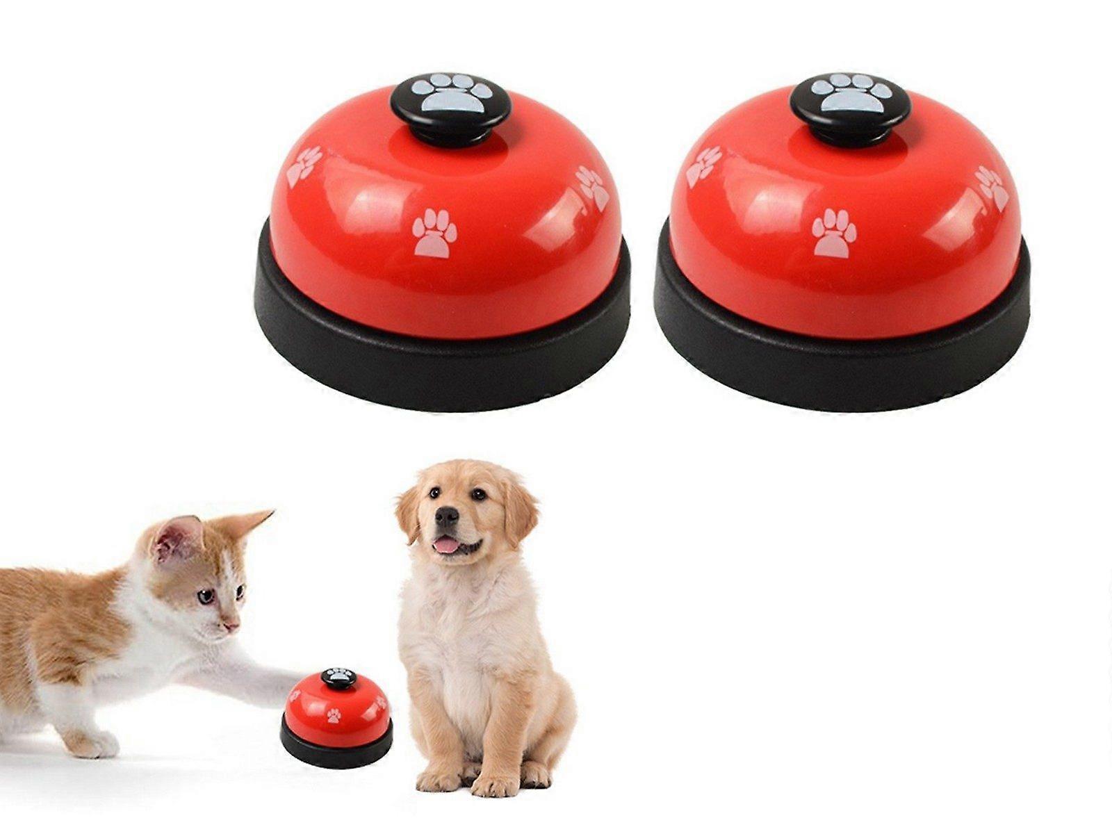 2Pcs Pet Training Bell for Pet Potty Training Dog Cat Interactive Toy Red