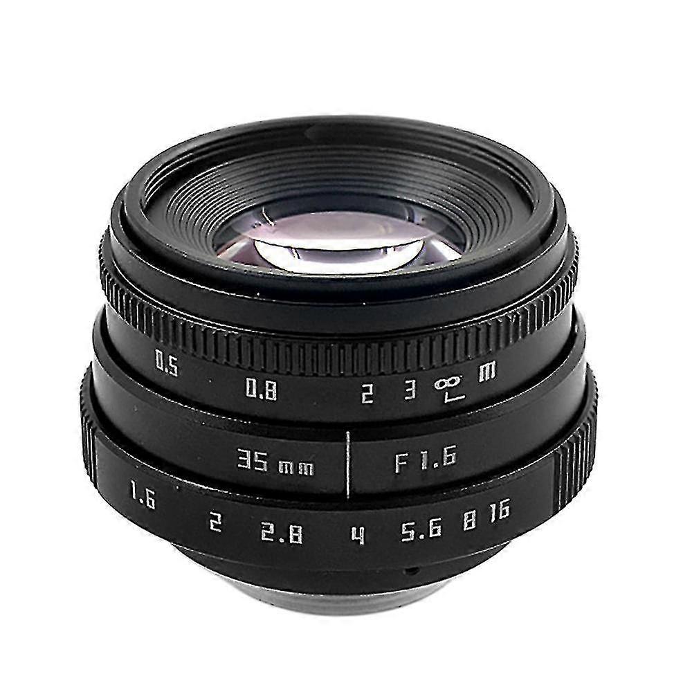 35mm Camera Lens F1.6 C-mount Aperture Fixed Focus Digital Camera Lens For Mirrorless Cameras