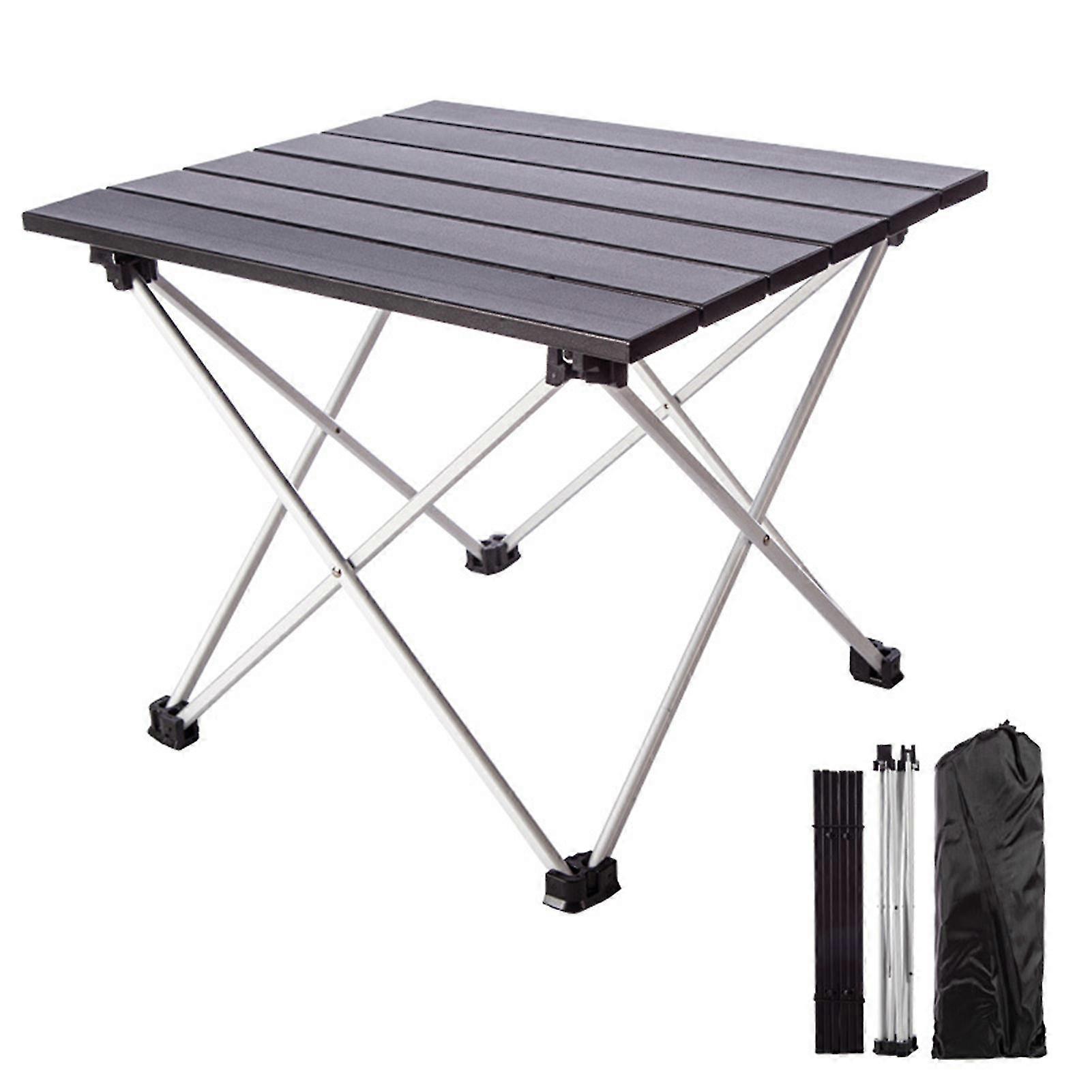 Outdoor Folding Table Lightweight Compact Aluminum Camping Table Desk With Carry Bag For Beach Bbq Picnic Cooking