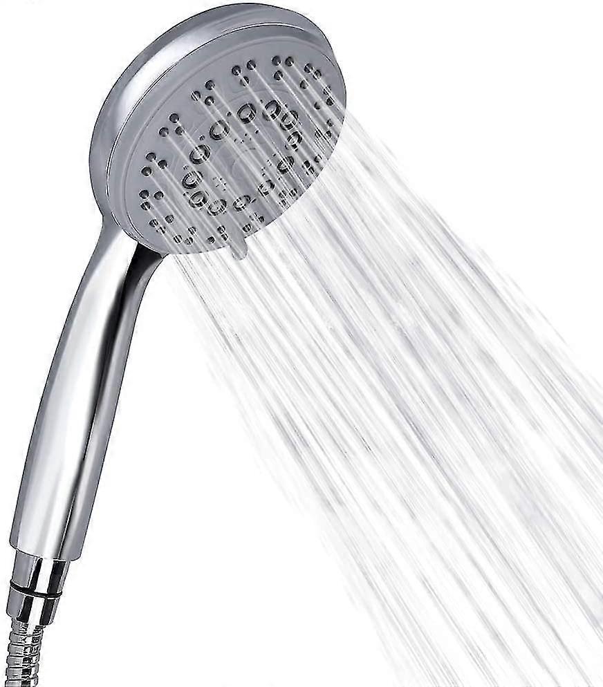 Shower Head Hand Shower Chrome Shower Head With Anti-limescale Function 5 Spray