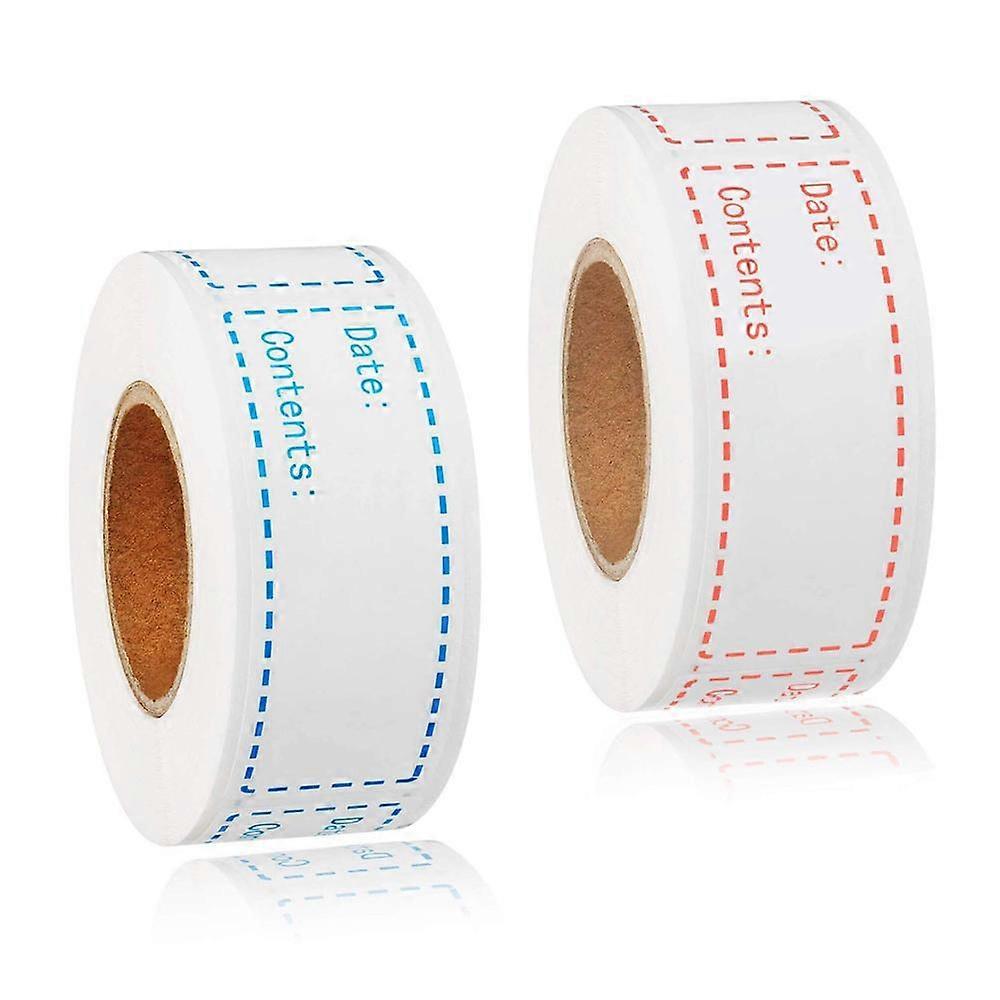 240pcs Freezer Labels Roll Self Adhesive Food Storage Freezer Freezer Sticker