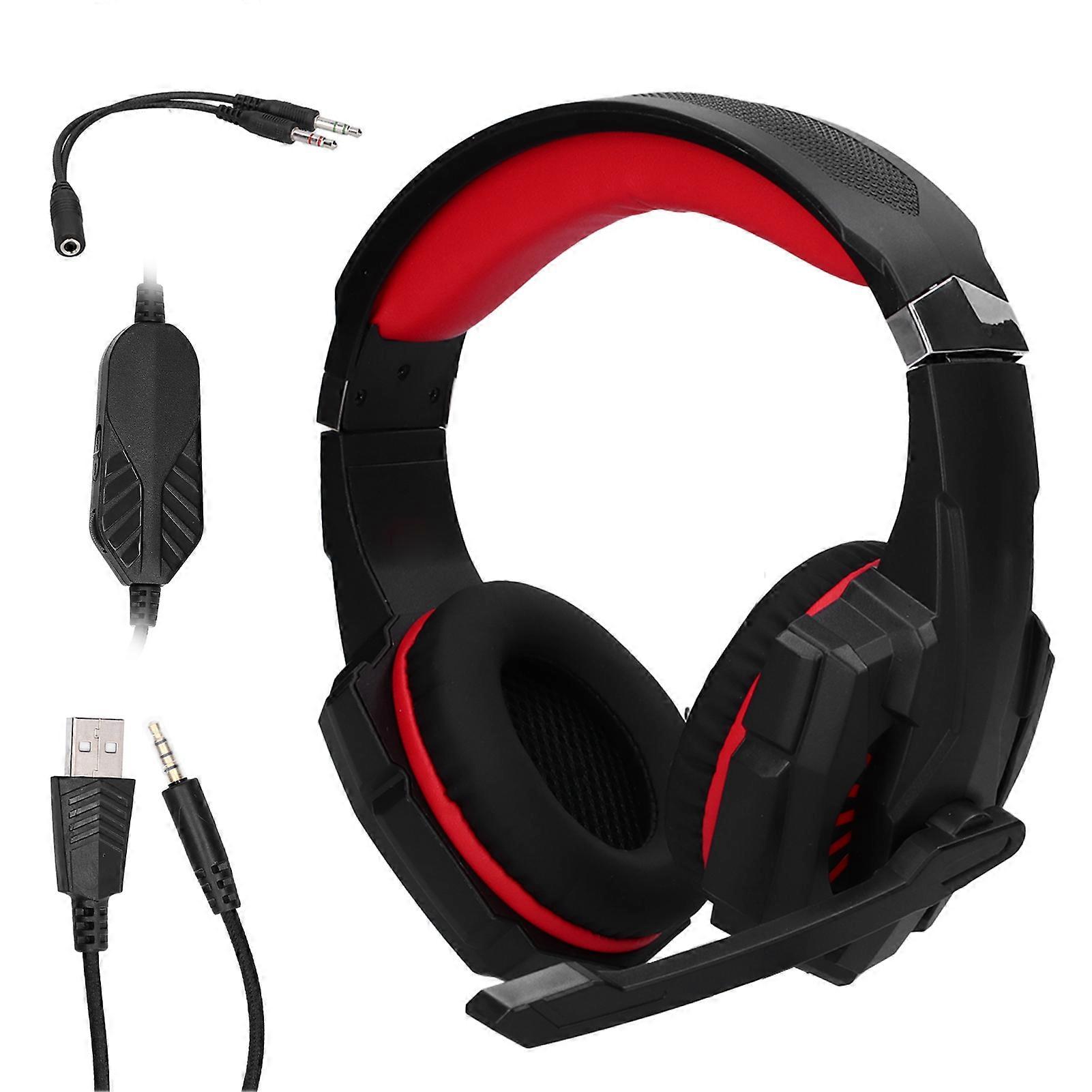PYTHON FLY G9000Mini Wired Headset Surround Sound Clear Sound Quality High Resolution Gaming HeadsetRed
