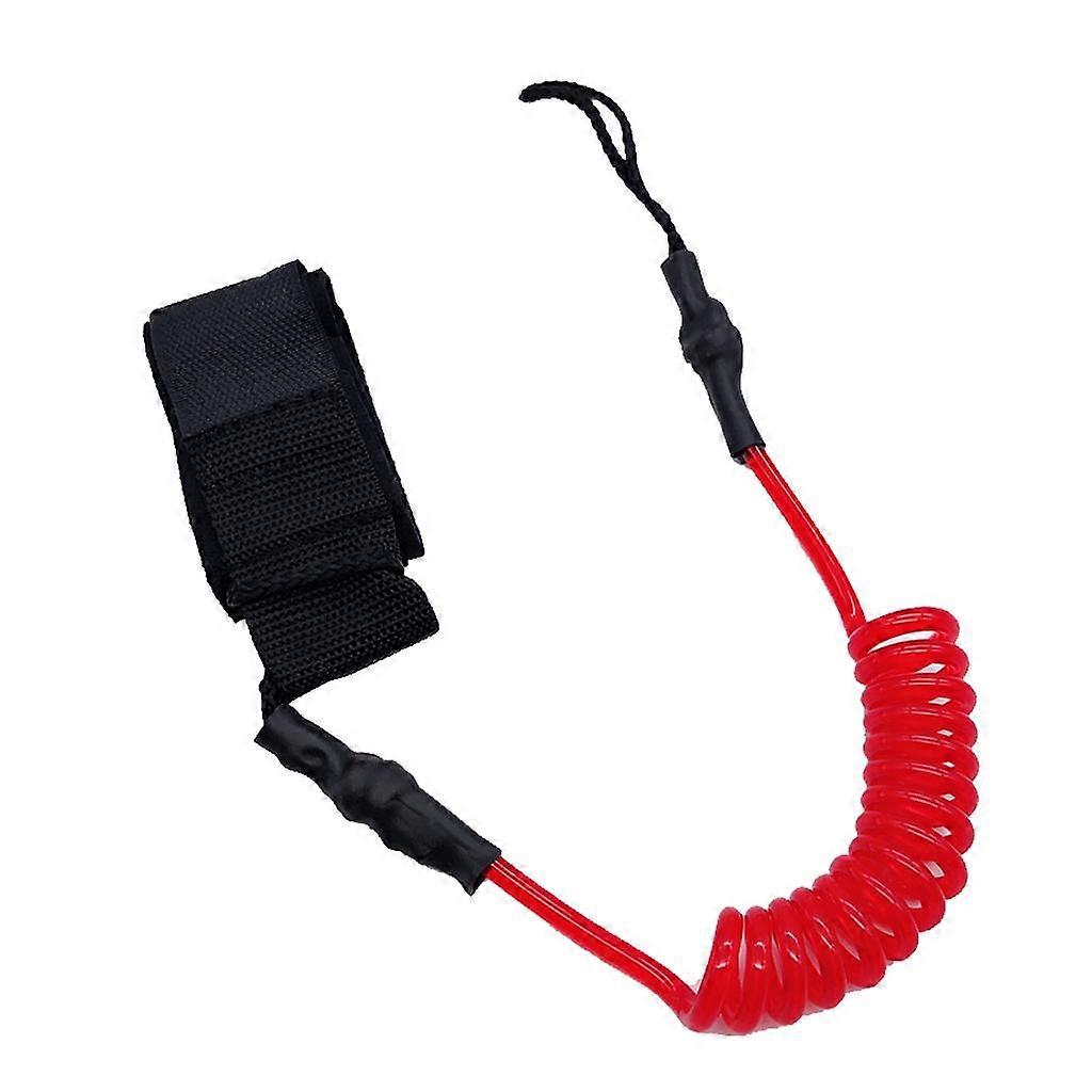 Paddel Sicherheitsstab Elastische Leine Boote Floß Stretchseil Rot