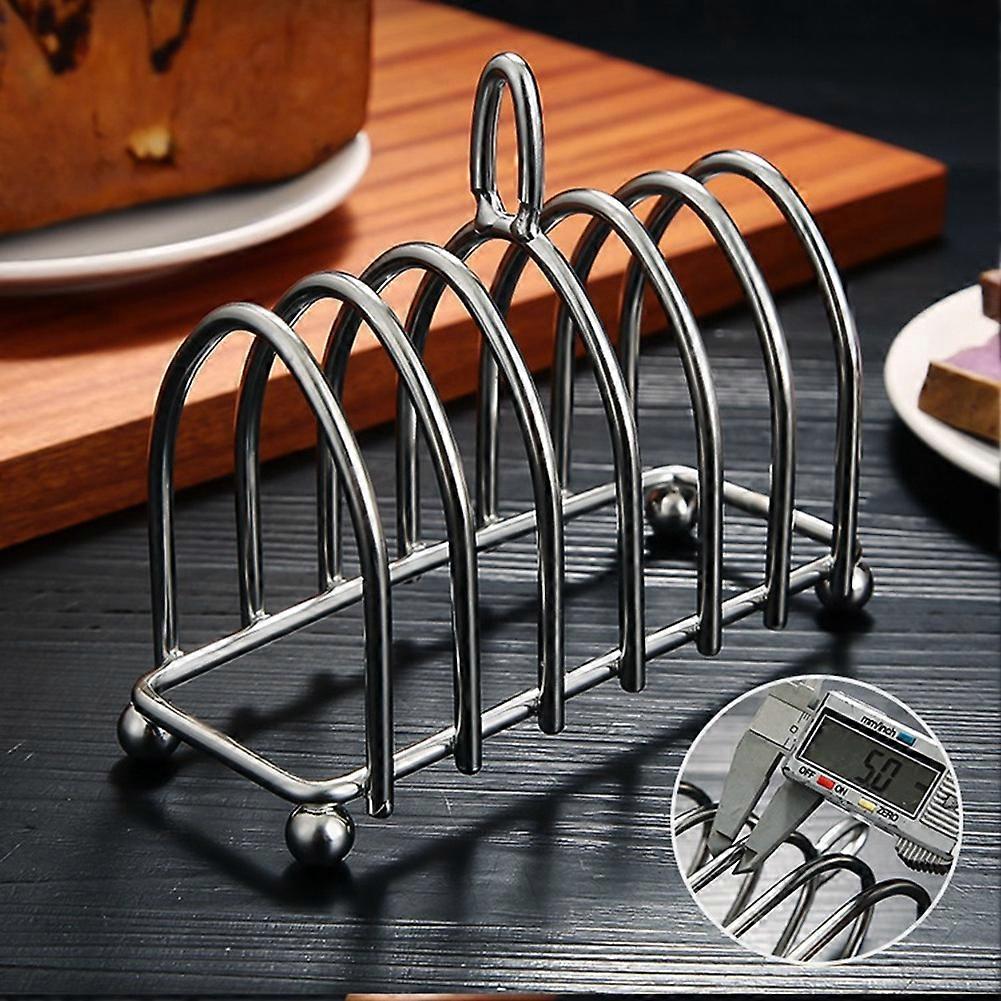 Toast Bread Rack Holder 6 Slice Stainless Steel Toast Rack with Ball ...