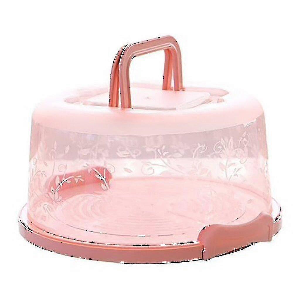 2pc Portable Cake Box Handle Secure Snap Anti-cross Smell Storage Carrier Box Home Baking Food