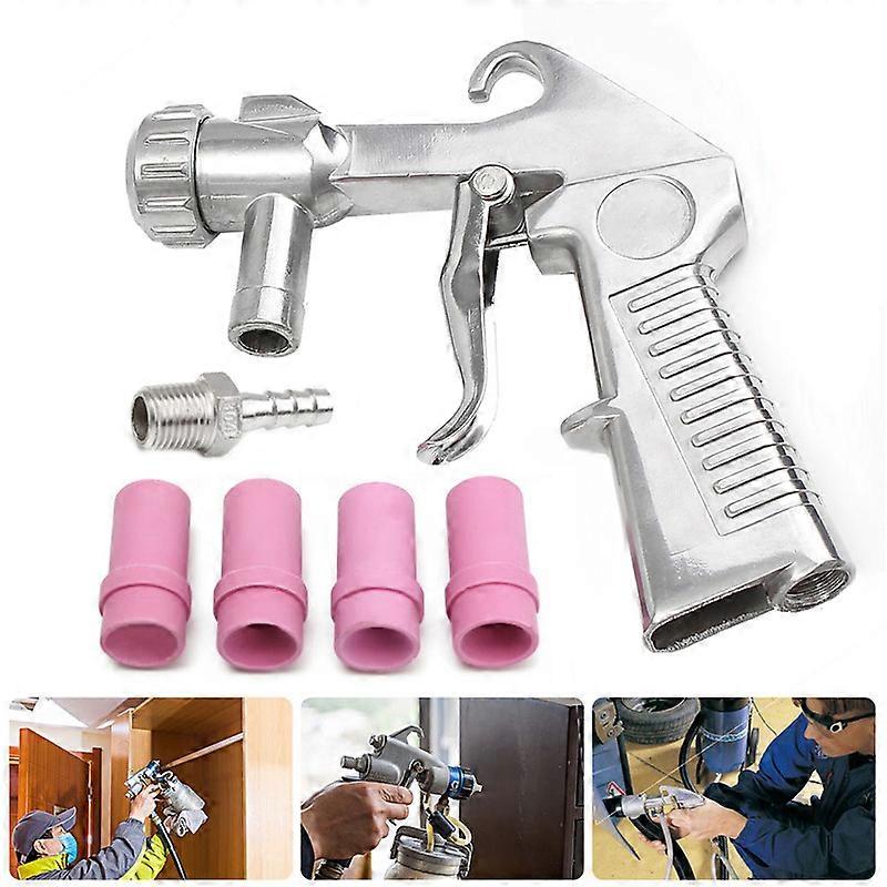 4/5/6/7mm Nozzle Sandblaster Air Siphon Feed Blast Nozzle Ceramic Tips Abrasive Sand Blasting