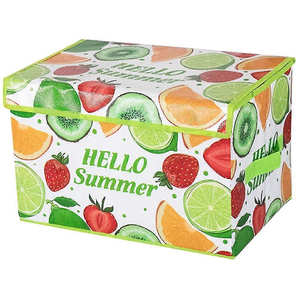 1pc Filmed Nonwoven Waterproof Storage Box Large Container Box High Capacity Storage Container