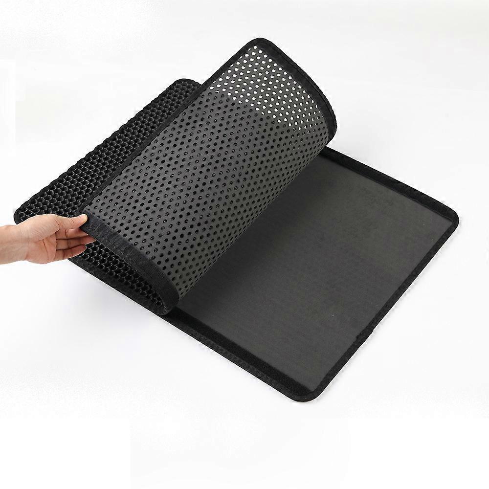 Cat Litter Mat Foldable Double Layer Waterproof Honeycomb Shape