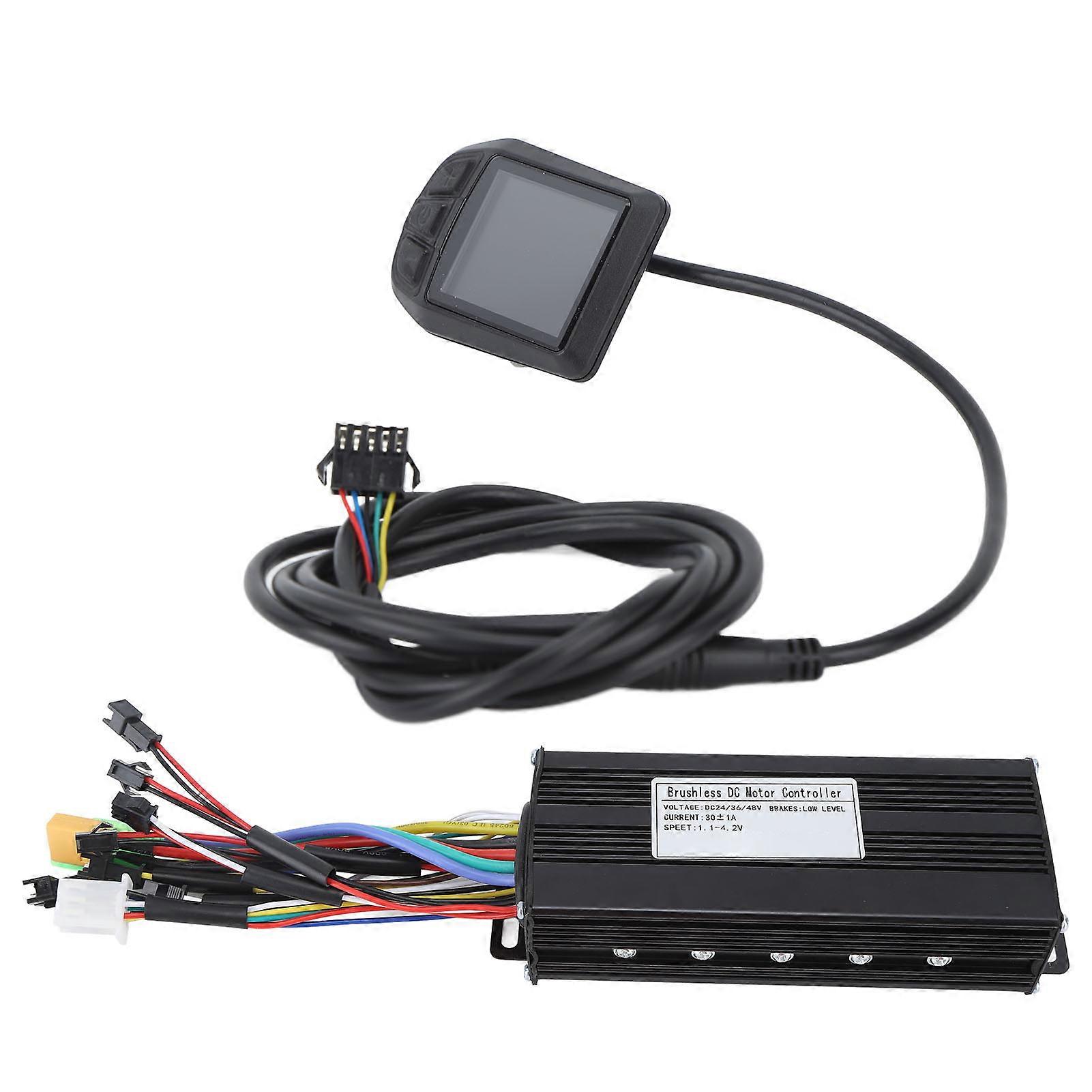 Elektrofahrrad Umbausatz Elektrofahrrad Controller LCD-Display 30A 3 Modus Controller mit UKC3 Panel Controller Tasche