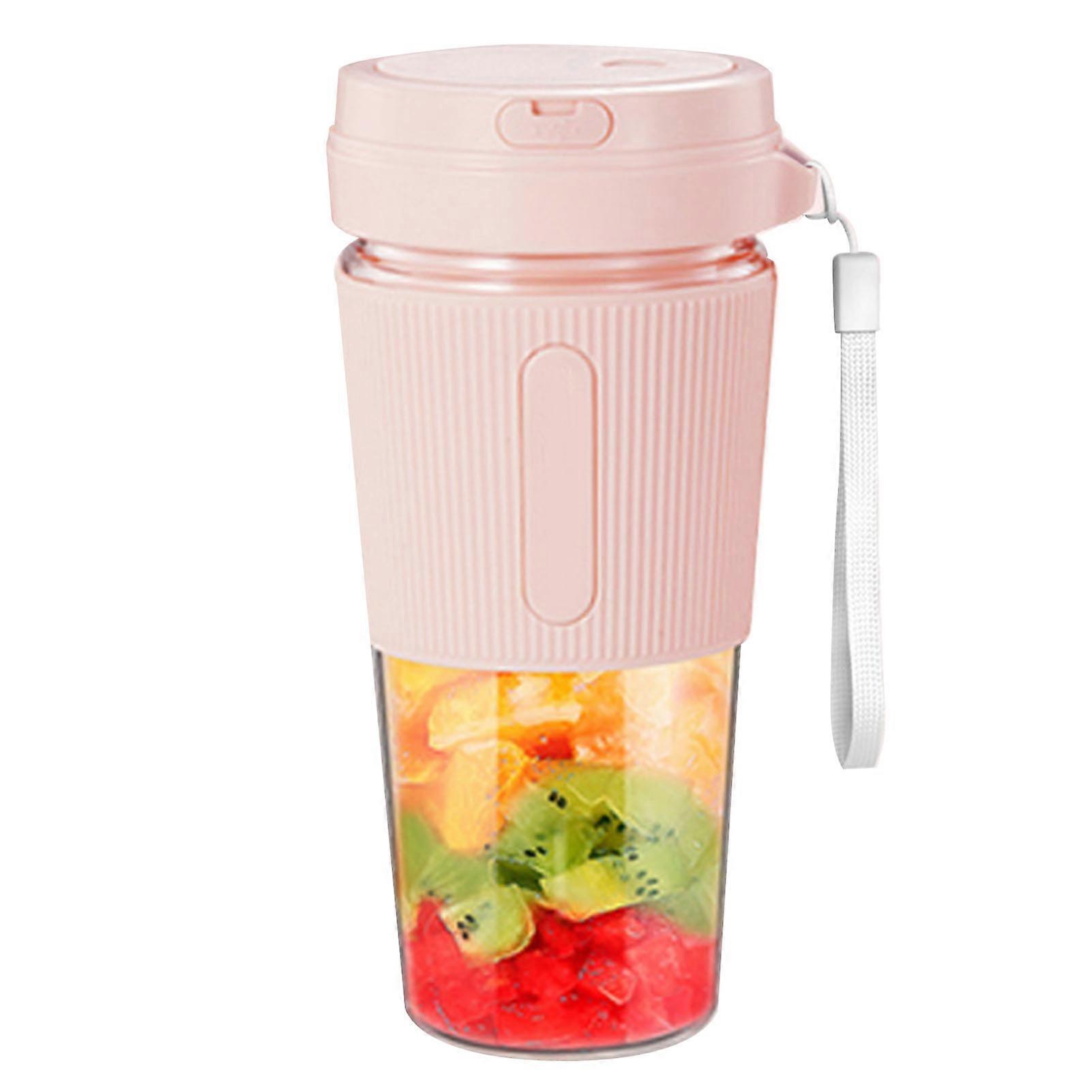 Portable Blender Juicer 2 Blades 300ml USB Rechargeable Multifunction Portable Juicer Cup for Home Travel