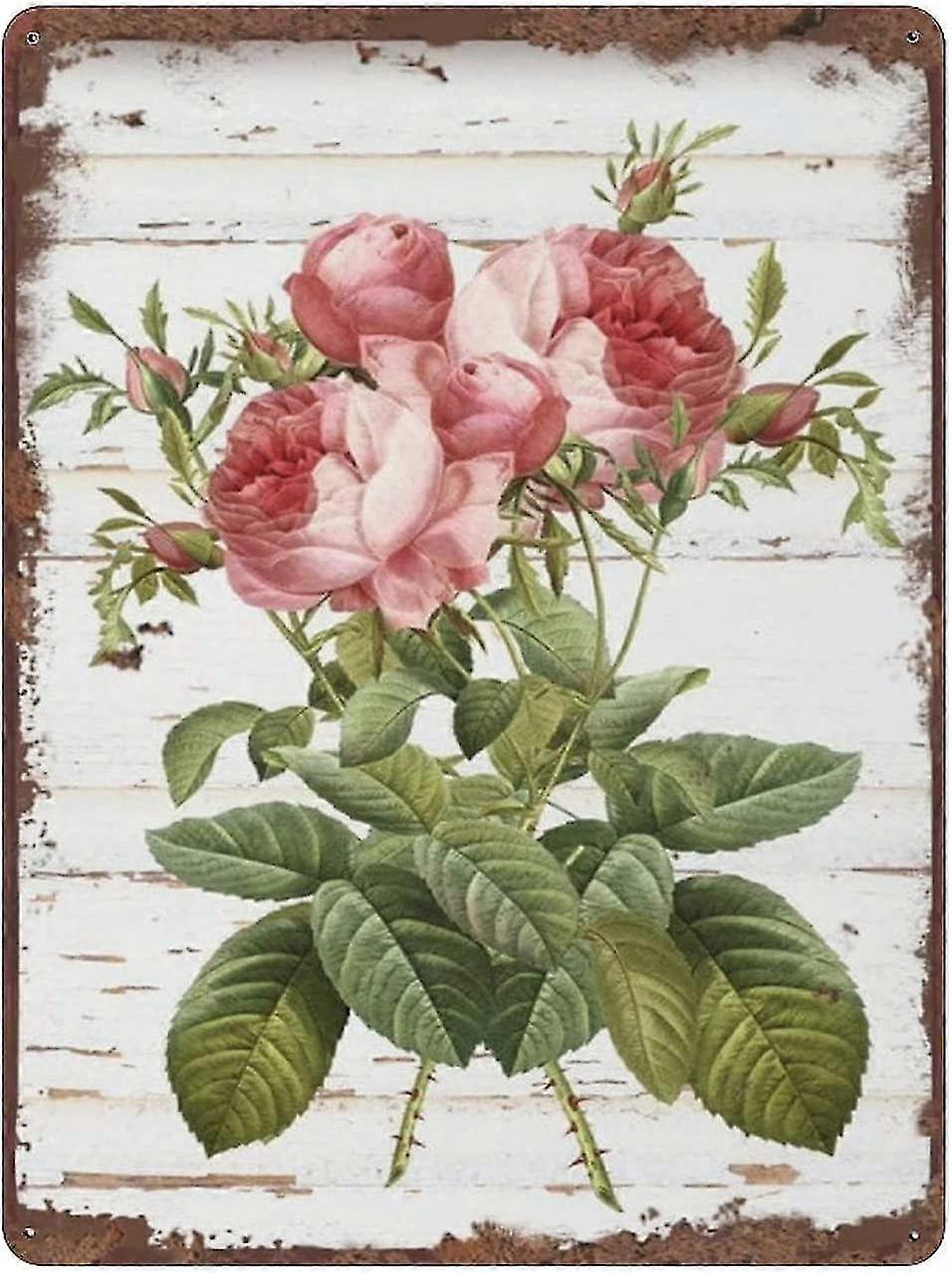 Placa de Metal Girassol & Abelha Vintage Lata Poster Placa de Metal 8x12 Polegadas OU 12x16 Polegadas Modo 4946