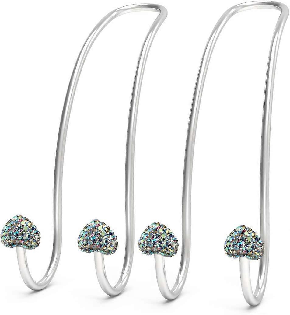 Auto Hooks Bling Car Headrest Hook, Car Storage Bag Rear Seat Hanger Wallet Storage Bag Car Wallet Hook for Cars with Crystal Diamond Trim for Wallets