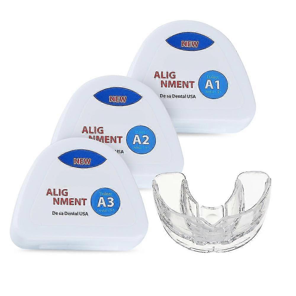 3pcs/set Braces for Teeth Straightener Orthodontic Appliance Fake Silicone Braces Trainer for Teeth