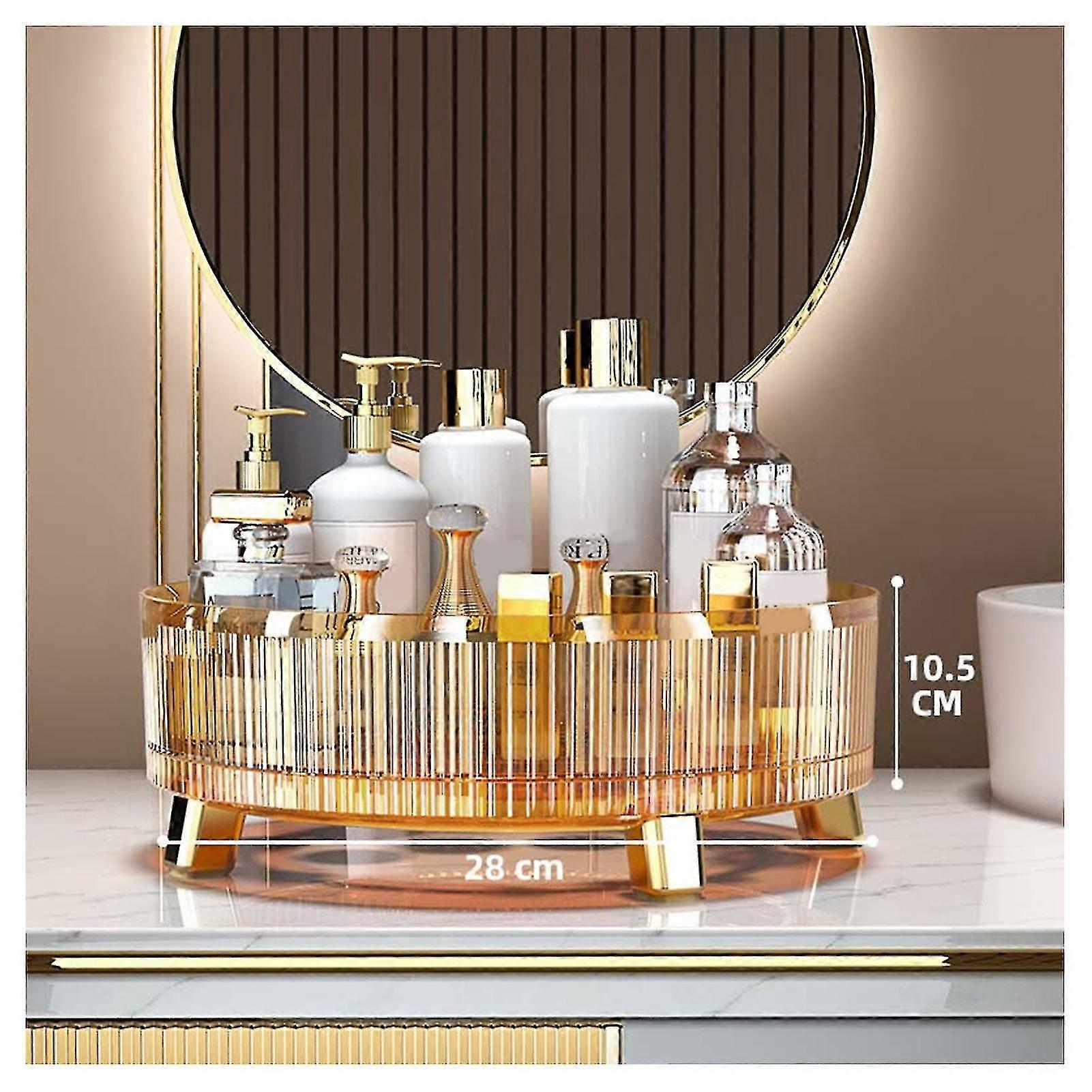 Kitchen Storage Rack 360 Rotating Multipurpose Spice Storage Large Capacity Rotating Storage Box Drawer Cosmetic Storag