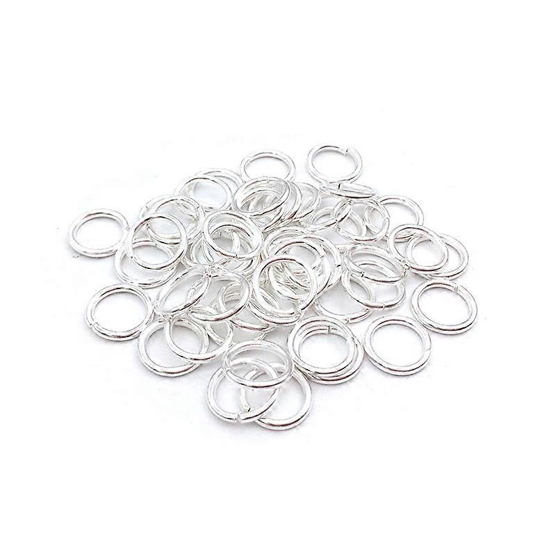 500 O-rings multiple sizes open ring single ring iron ring C-ring connecting ring DIY jewellery accessories 4x0.7mm thick (silver)