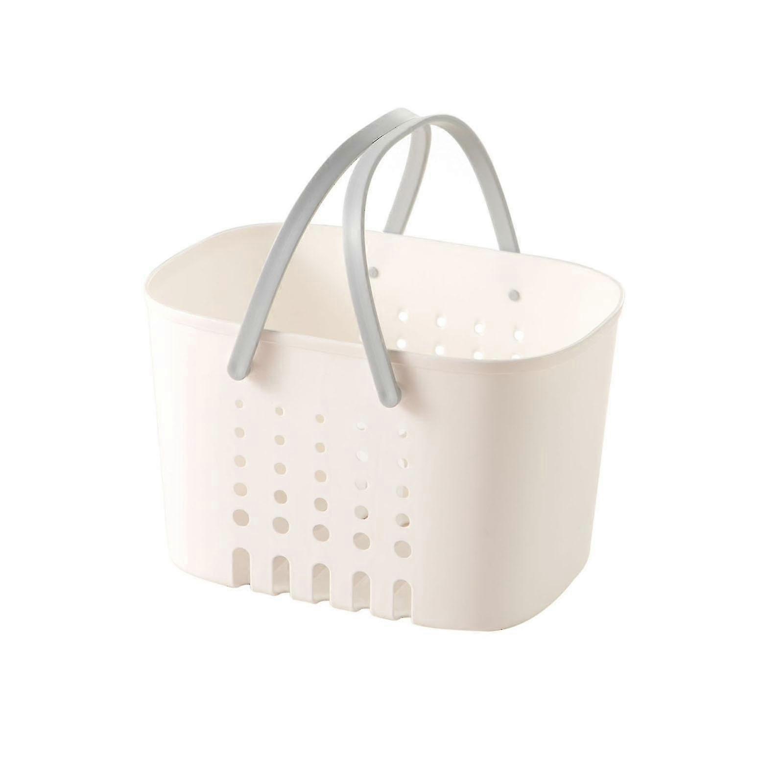 Panier de douche en plastique, fourre-tout creux, organisateur portable pour maison, appartement, dortoir Gray