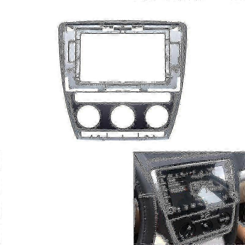Skoda Octavia 2004-2014 Car Stereo Radio 10.1 Inch Dashboard Frame Adapter 2din Dvd Player Panel Dashboard Frame