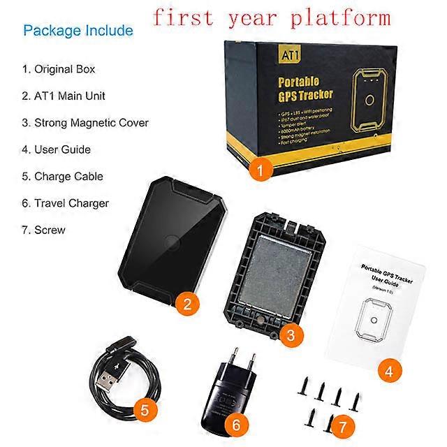 Jimi Concox AT1 GPS Tracker 6000mAh Batteria Forte Magnete Monitoraggio Vocale Localizzatore GPS Impermeabile Per Bicicletta Del Veicolo 1 year app...