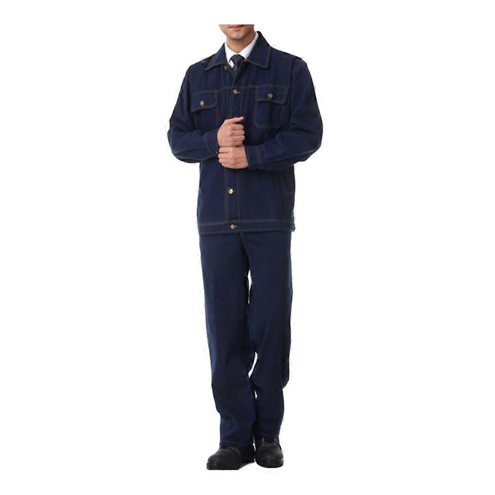 014 Slanting Pocket Jeans Working Protective Gear Uniform Suit Welder Jacket
