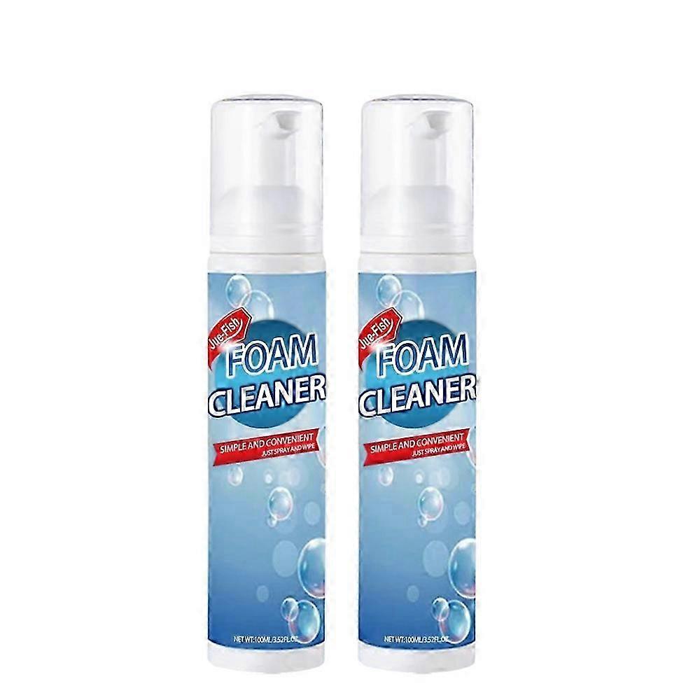 2x 100ml Degrease Foam Cleaner Rinse Stain Remover Smoking Machine Kitchen Degreasing Foaming Mousse Bottle Cleaner