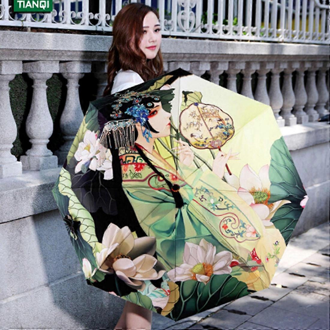 Three Fold Silver Tape Sunshade Umbrella