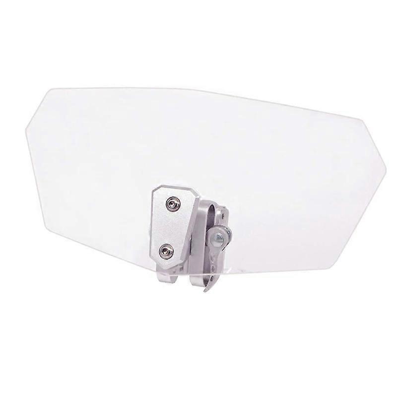 Clear/Smoke Lens Adjustable Universal Motorcycle Extension Windshield Compatible with Most Motorbikes