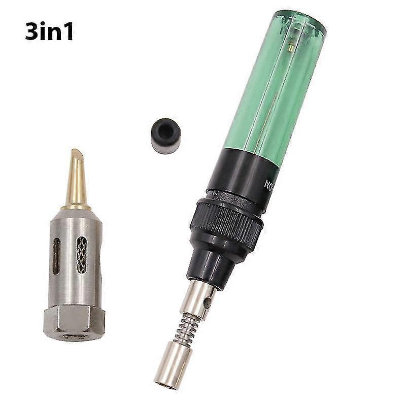 3 In 1 Soldering Irons Set Welding Pen Burner Gas Soldering Iron Butane Tip Tool Shytmv