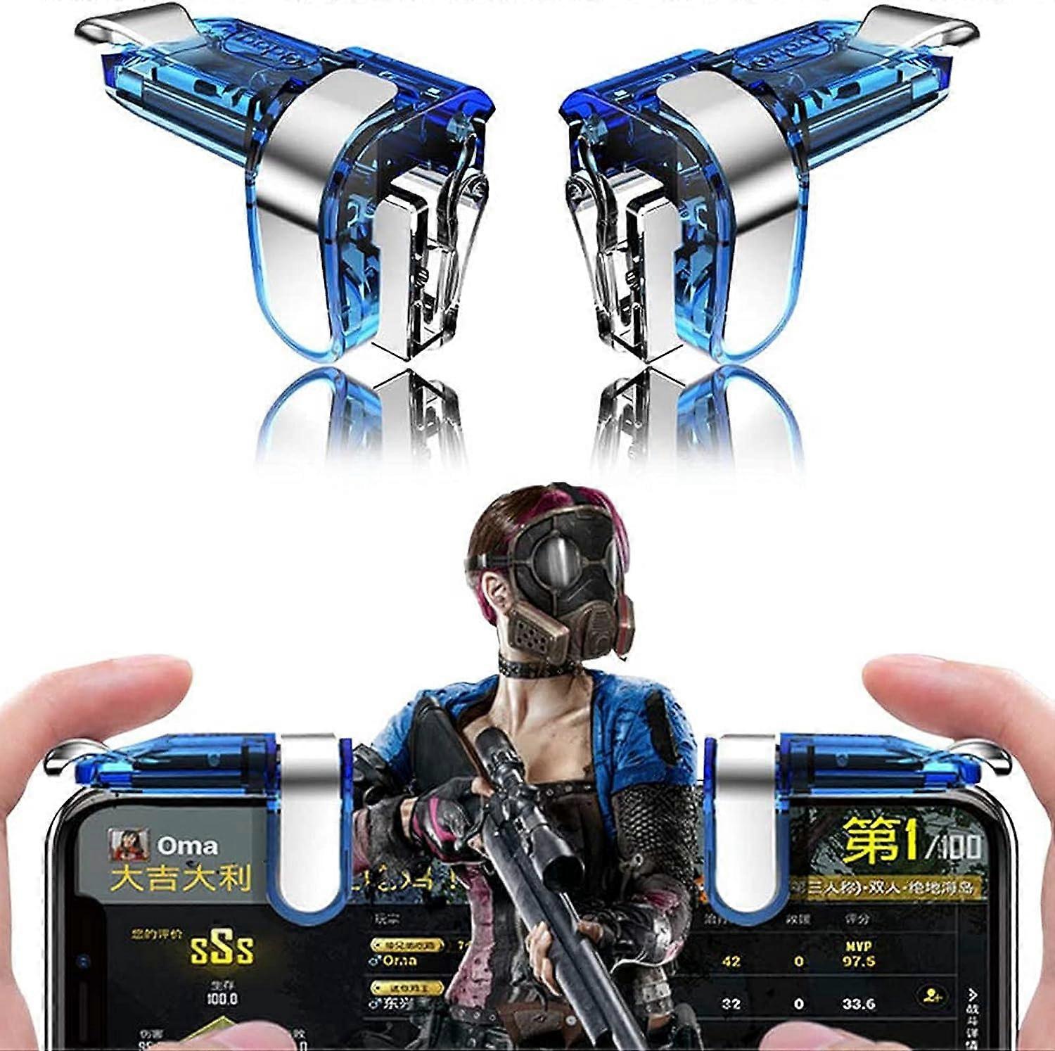 Mobile Game Controller, Gaming Trigger Smartphone Shooter Sensitive Controller Joysticks