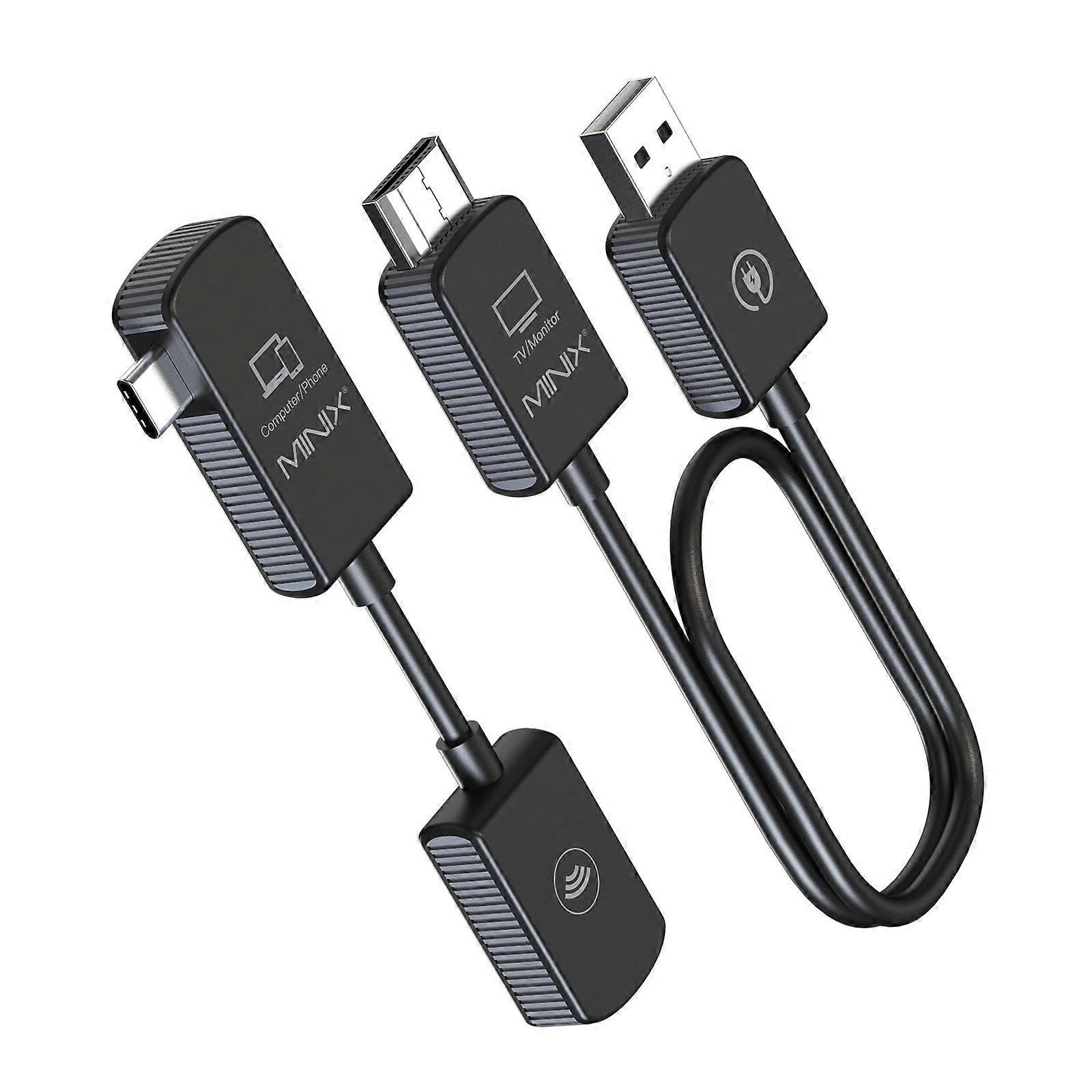 C1 Wireless HD Display Dongle Adapter No Setup or Apps Required Stream from Laptop/ PC/Smartphone to HDTV/Projector