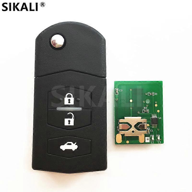 3 Buttons Remote Car Key for SKE126-01 M2/M3/M5/M6 Vehicle Control Alarm 433MHz, 4D63 Chip Optional for Mazda