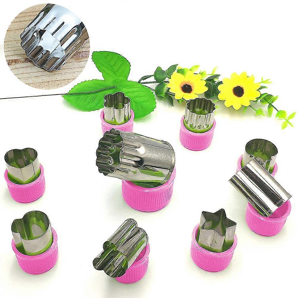 9 Pieces Stainless Steel Cookie Cutters Vegetable Fruit Cookie Cutter