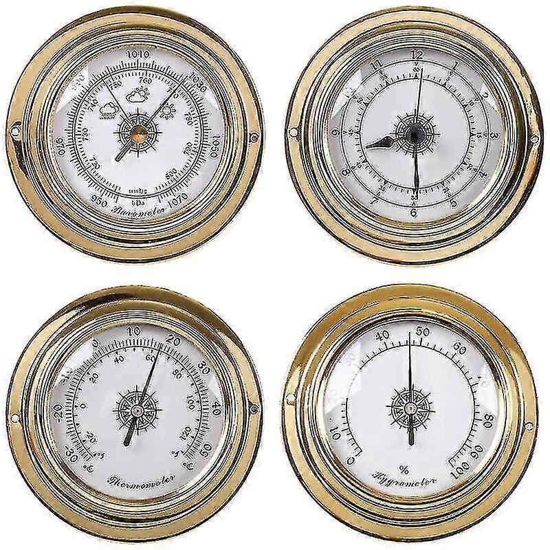 Analog Weather Station - Barometer, Thermometer, Hygrometer 4pcs