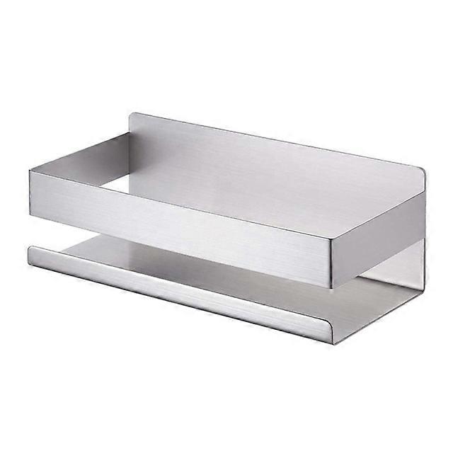 Bathroom Accessory Storage Tray Dual-purpose Shelf Wall Mounted Shampoo Holder No Drilling