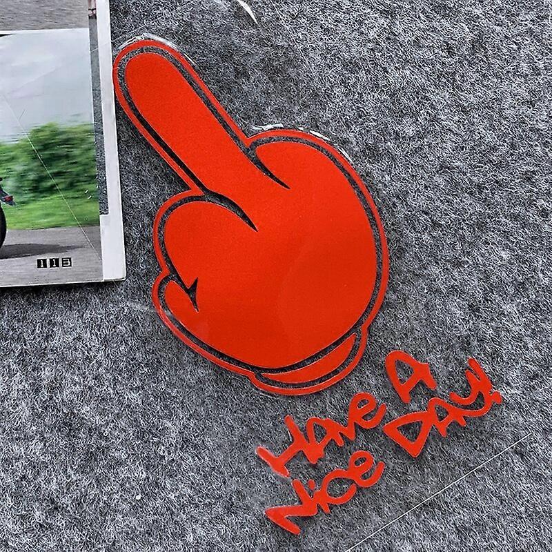 Μεσαίο δάχτυλο Refletor Moto αυτοκόλλητα αξεσουάρ μοτοσικλετών χαλκομανίες για Honda PCX125 Yamaha R1 Kawasaki z900 Μοτοσικλέτα Γόνατο &; Κνήμη Guards