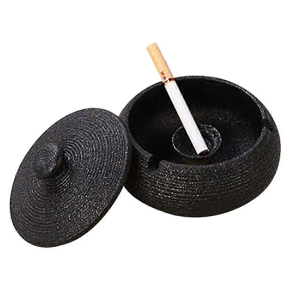 Ceramic Ashtray With Lids, Windproof, Cigarette Ashtray For Indoor