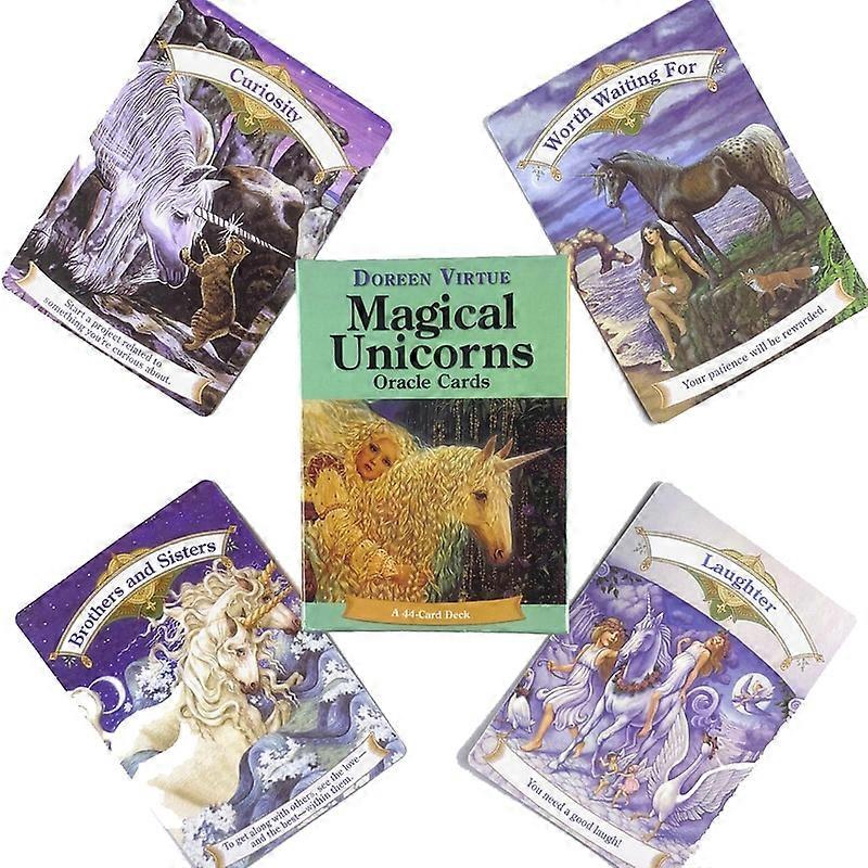 magico unicorno oracolo carte per il tempo libero partito gioco da tavolo mazzo di tarocchi profezia di cartomanzia con guida PDF the Fairies