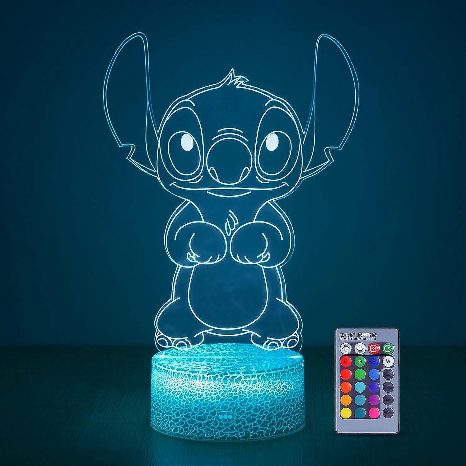 Children Anime Animals Stitch,Stitch Night Light with Remote & Smart Touch