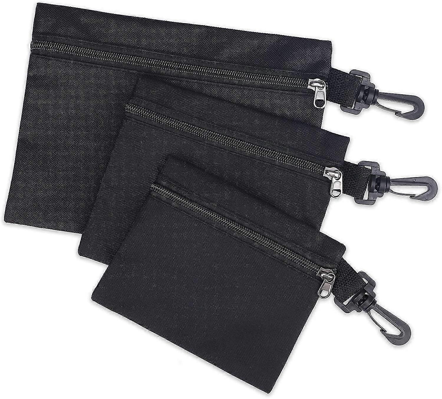 3pcs Small Storage Bags With Hooks