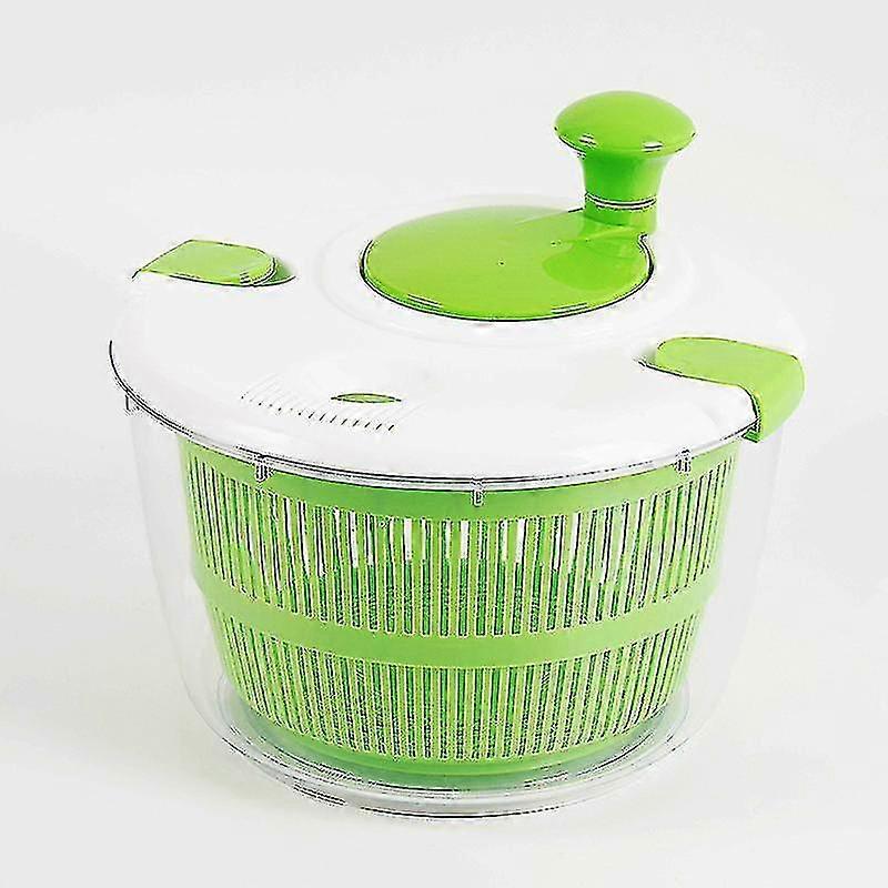 Manual Salad Spinner Large 5l Capacity Fruits And Vegetable Washer Dryer-yvan