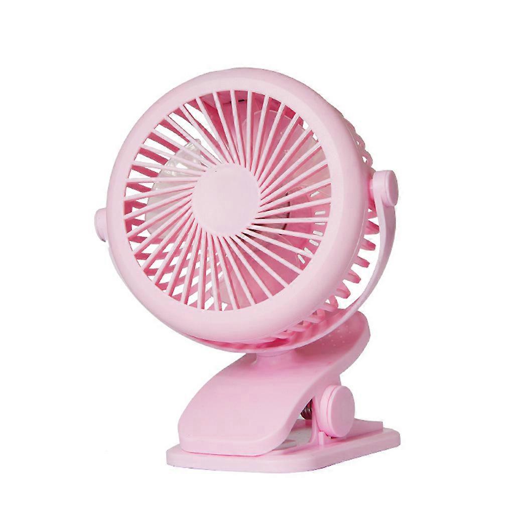 Portable USB Table Fan Clip-on Type Rechargeable Cooling 3 Speeds Adjustable