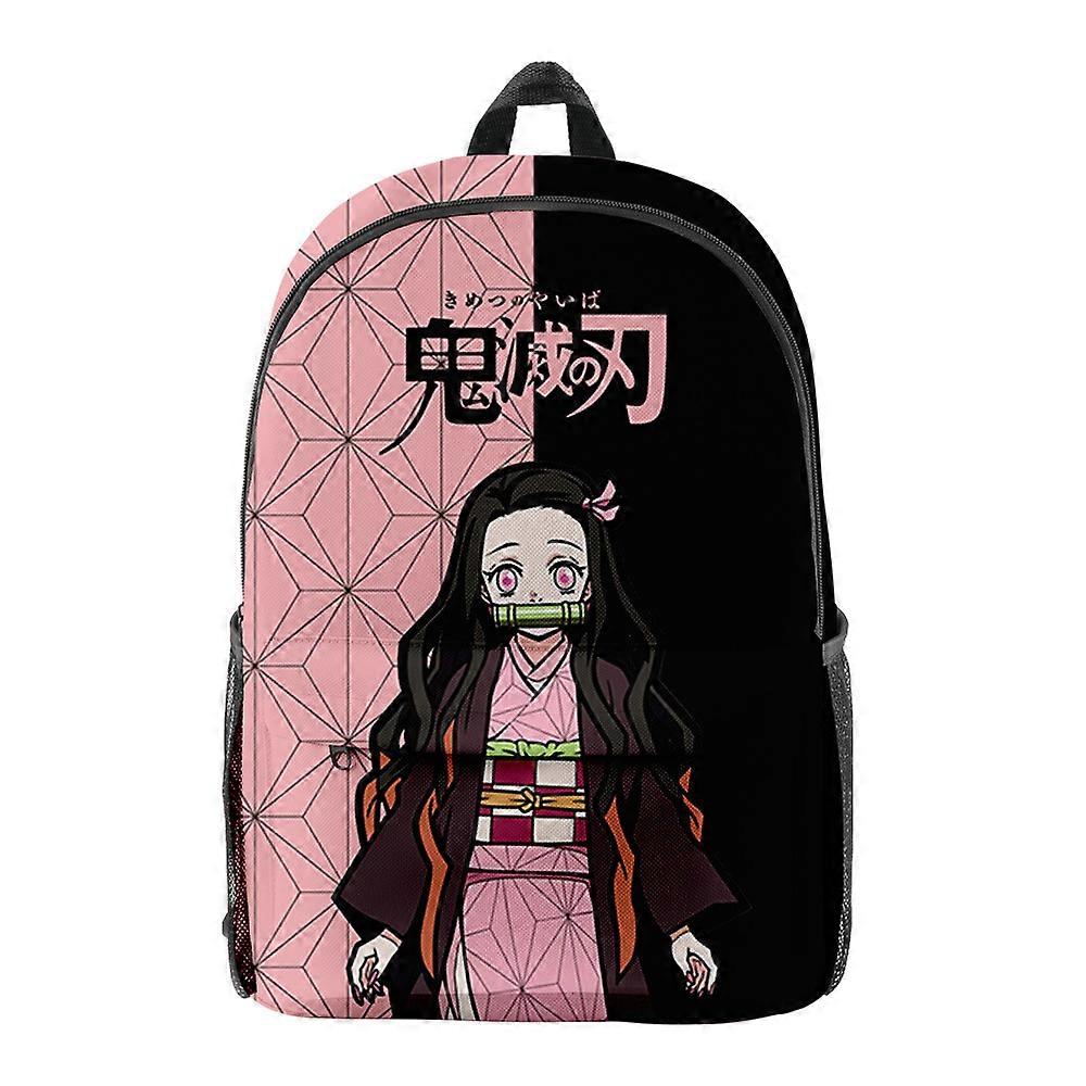 Demon Slayer Blade Kimetsu No Yaiba Cospaly Anime Peripherals Tanjirou Nezuko Giyuu Campus Simple Trend Student Manga Backpack