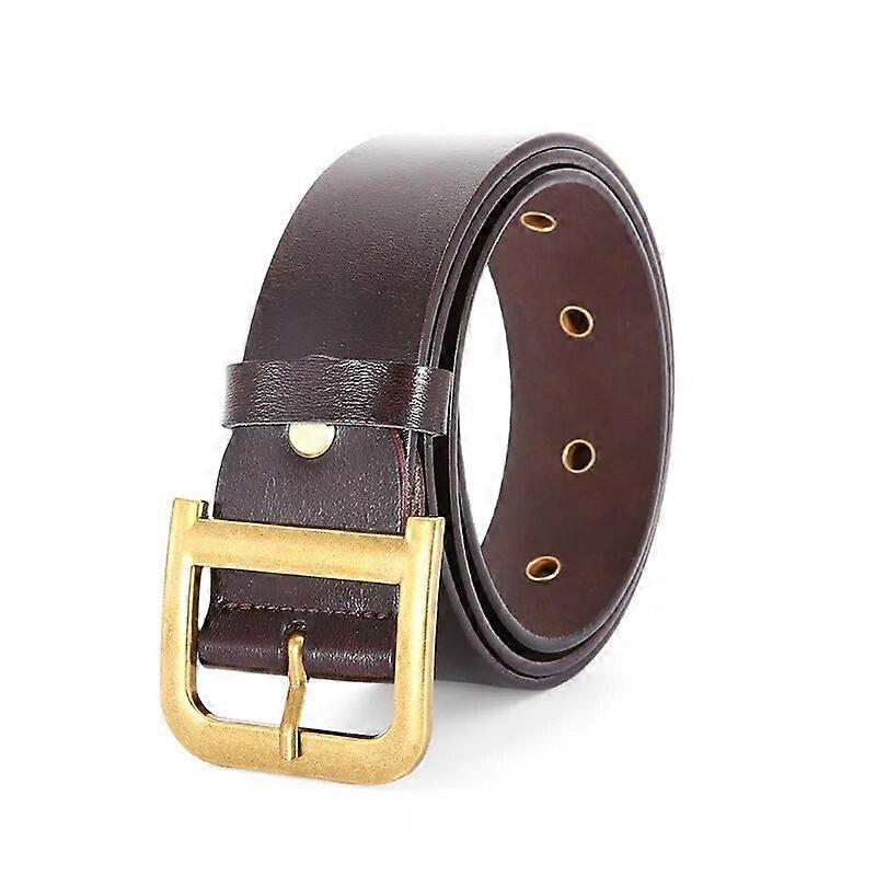 Ladies Belt Leather Cowhide with Coat 3.7CM Wide Girdle Outer Dress Belt Female D-shaped Alloy Buckle Fashion Designer Belt