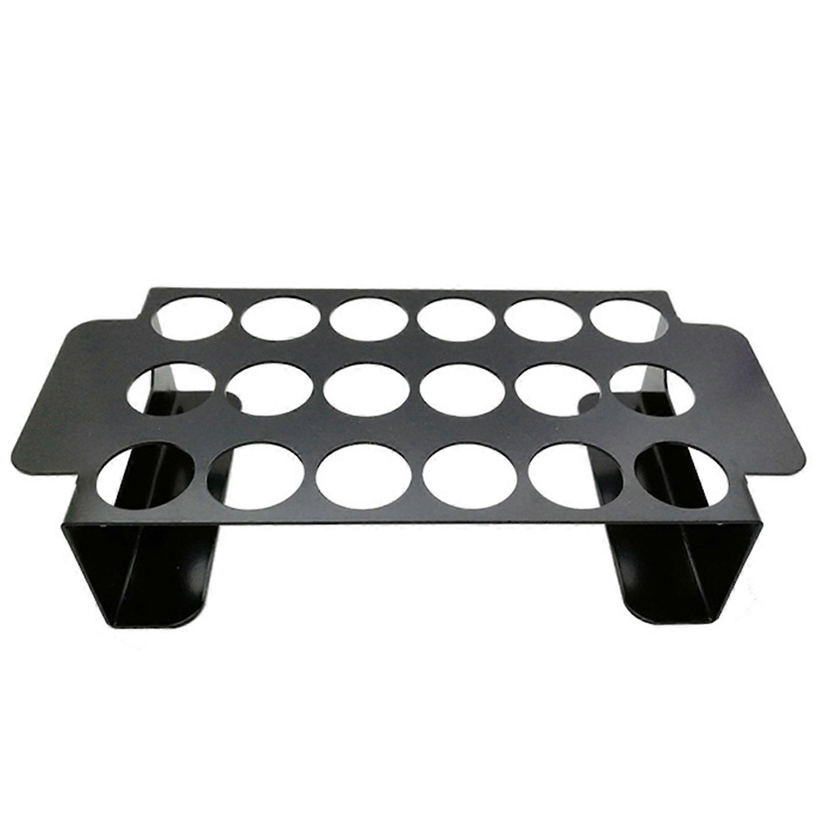 Grill Rack 18 Holes Design Non-stick Rustproof Heat-Resistant with Handle Multipurpose Stainless Steel Barbecue Chili Pepper Roasting Rack Camping Sup